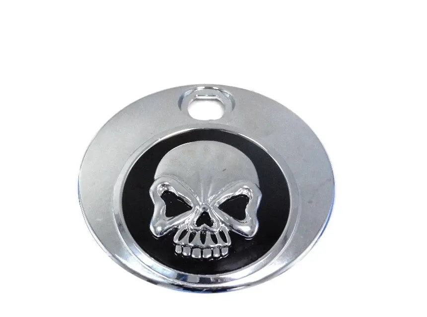 Black Skull Fuel Tank Console Door - V-Twin Mfg. 1