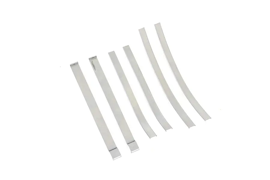 Emblem/Trim Mount Strip Set Raw Steel - V-Twin Mfg. 1