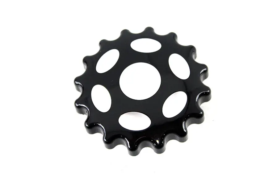 Sprocket Gas Cap Non-Vented Black - V-Twin Mfg. 1