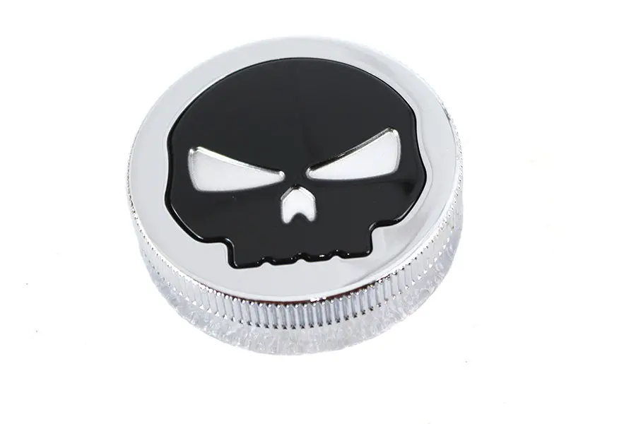 Chrome Skull Style Vented Gas Cap - V-Twin Mfg. 1