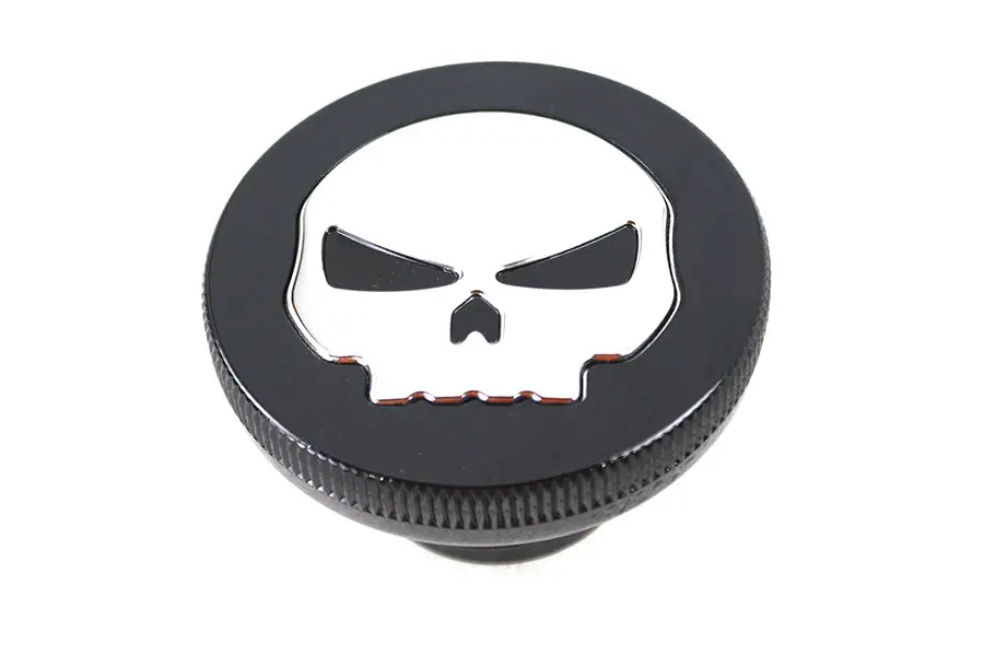 Black Skull Gas Cap - V-Twin Mfg. 1