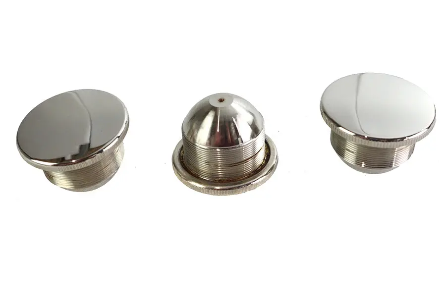 Jd Gas Cap Set Vented Nickel Plated - V-Twin Mfg. 1