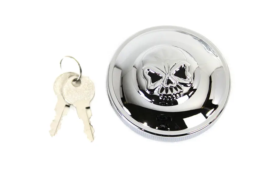 Keyed Gas Cap Vented Chrome - V-Twin Mfg. 1