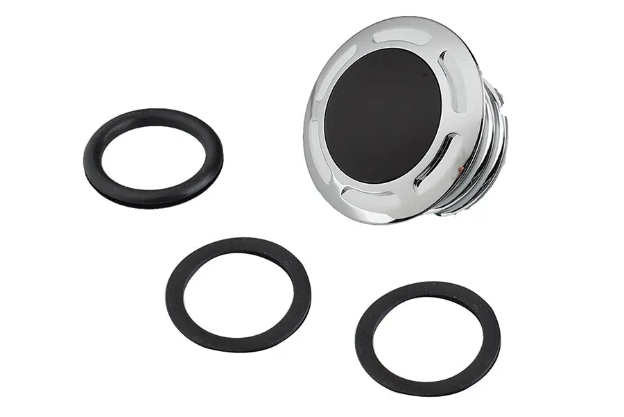 Slot Pop Up Vented Gas Cap Chrome - V-Twin Mfg. 1