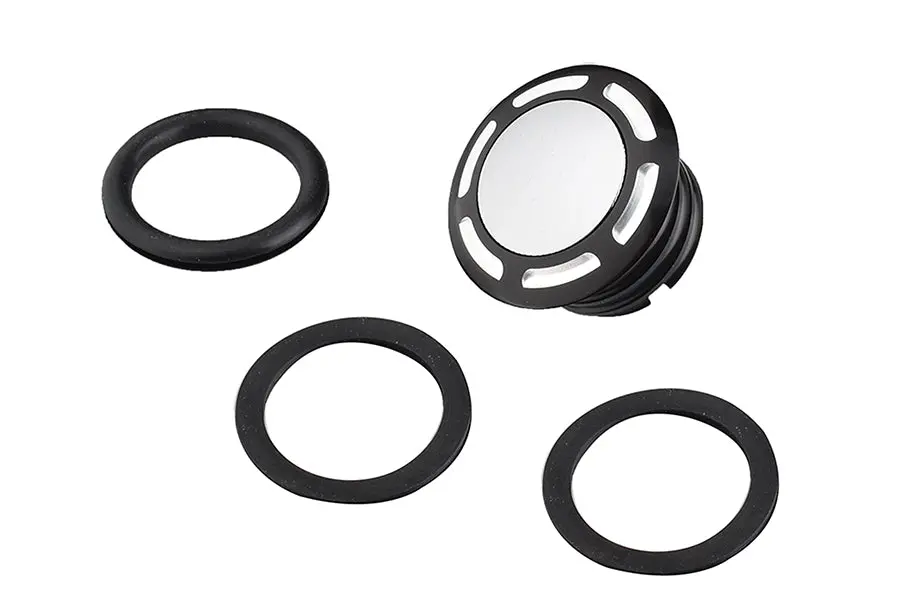Slot Pop Up Vented Gas Cap Black - V-Twin Mfg. 1