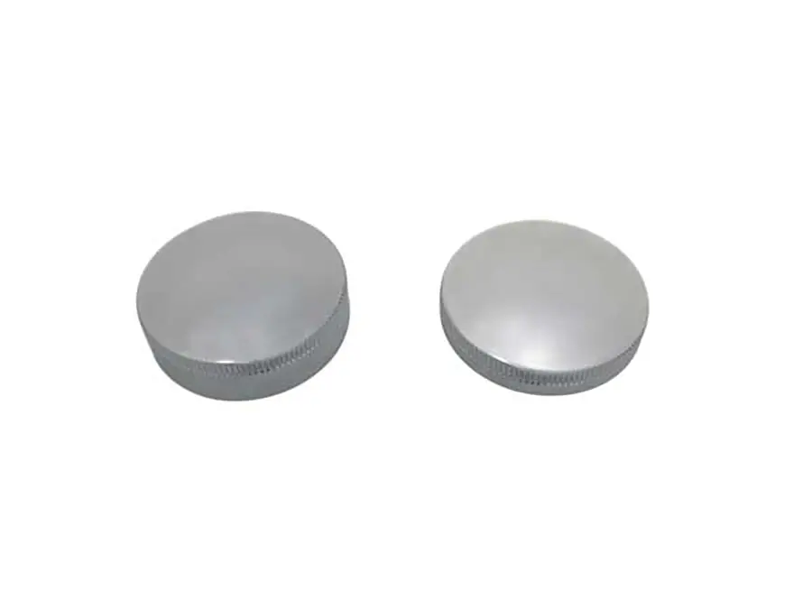 Gas And Oil Cap Set Chrome - V-Twin Mfg. 1