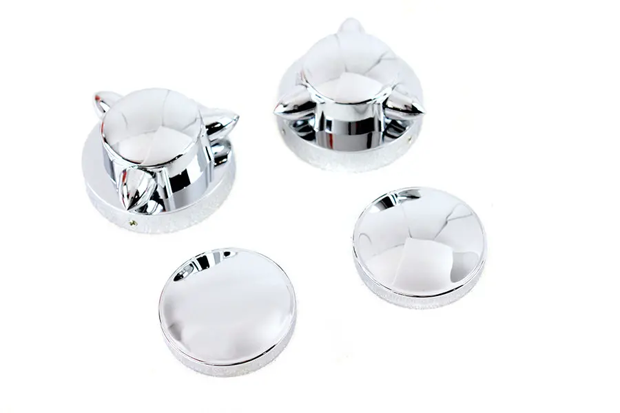 Krommet Gas Cap Set - V-Twin Mfg. 1