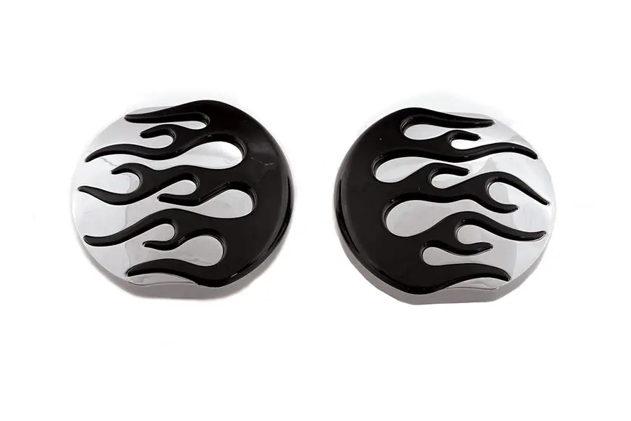 Flame Style Vented And Non-Vented Gas Cap Set - V-Twin Mfg. 1