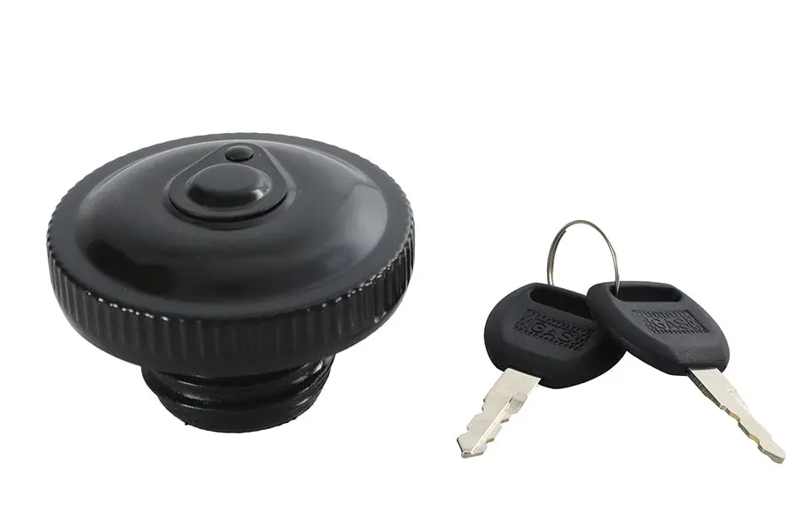 Locking Bung Gas Cap Black - V-Twin Mfg. 1