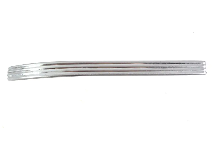 Small Ribbed Emblem Trim Stainless Steel - V-Twin Mfg. 1