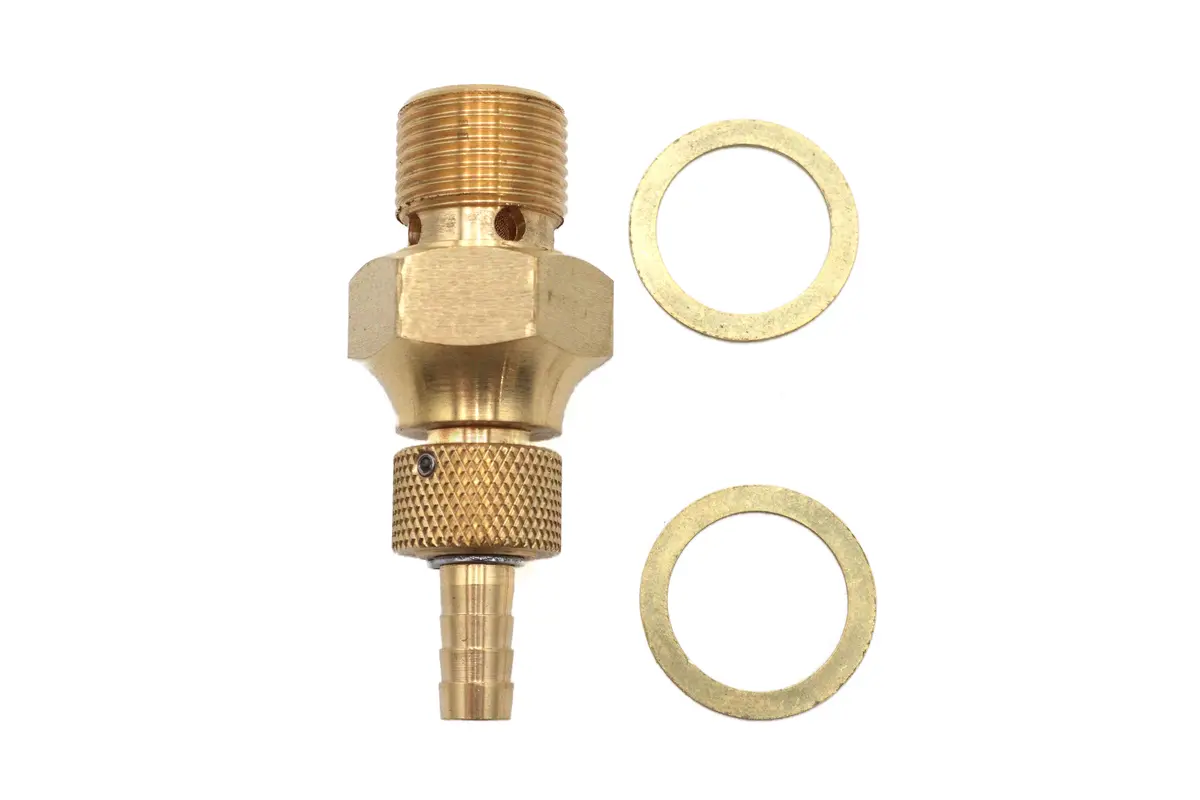 Fat Bob 3/4 Inch-18 Thread Petcock Brass - V-Twin Mfg. 1