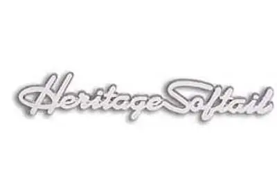 Oe Front Fender Emblem  Inchheritage Softail Inch - V-Twin Mfg. 1