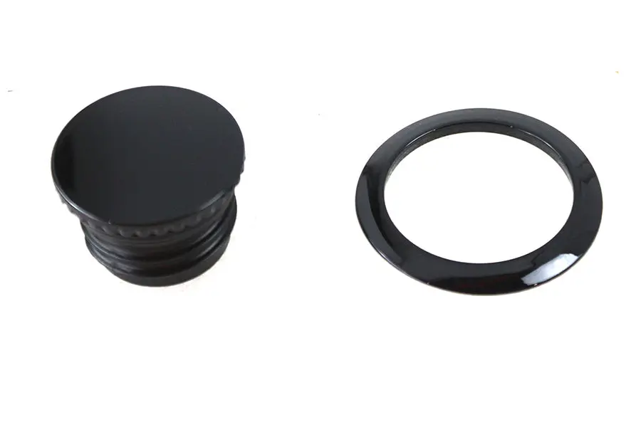 Flush Mount Gas Cap Black - V-Twin Mfg. 1