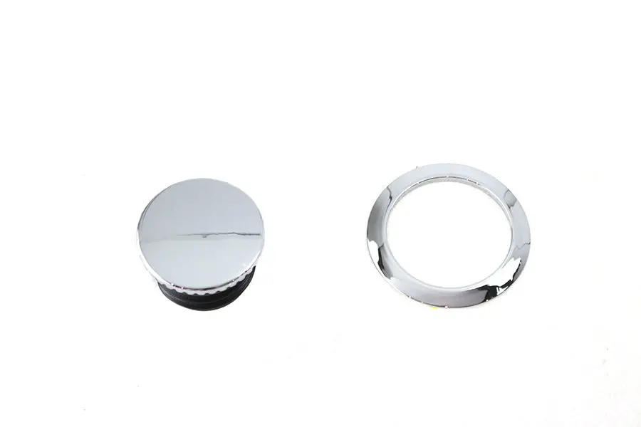 Flush Mount Gas Cap Chrome - V-Twin Mfg. 1