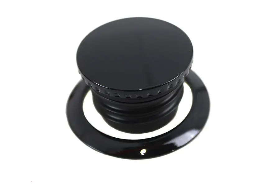 Flush Mount Gas Cap Black - V-Twin Mfg. 1