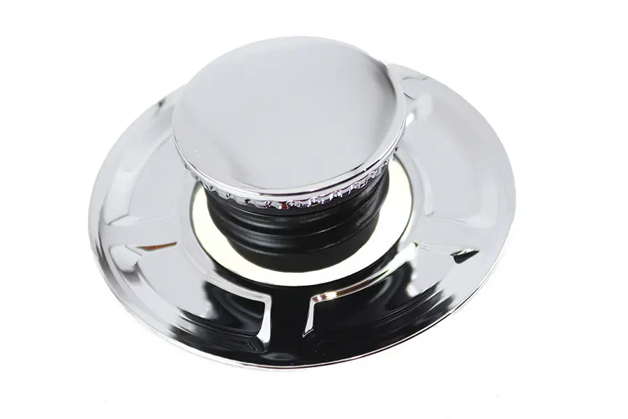 Flush Mount Gas Cap Chrome - V-Twin Mfg. 1