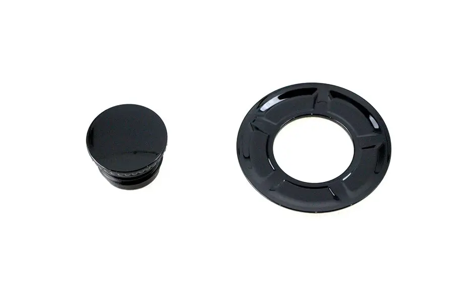 Flush Mount Gas Cap Black - V-Twin Mfg. 1