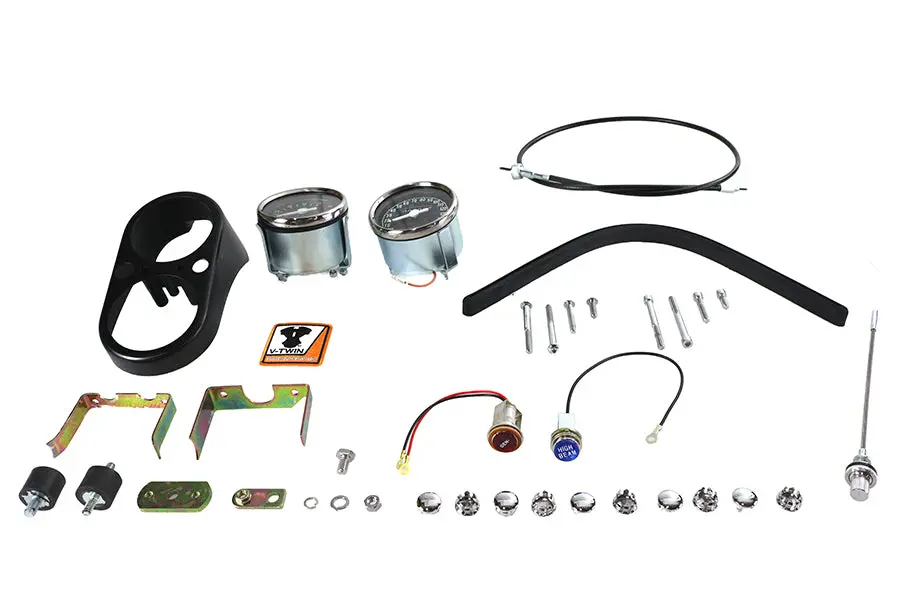 Fxs Tachometer And Speedometer Dash Cover Kit - V-Twin Mfg. 1