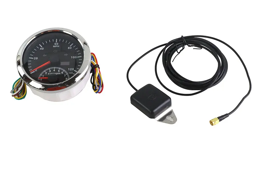 85Mm Gps Speedometer Tachometer Gauge - V-Twin Mfg. 1