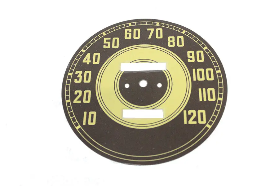 Olive Tin Speedometer Face - V-Twin Mfg. 1