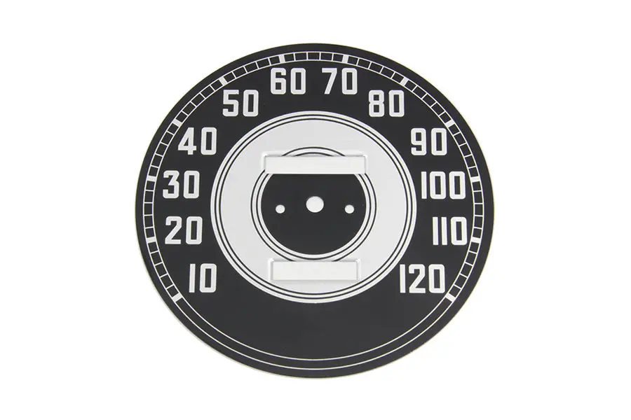 Black Tin Speedometer Face - V-Twin Mfg. 1