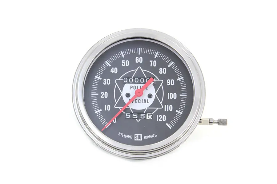 Speedometer With 1:1 Ratio And Red Needle - V-Twin Mfg. 1