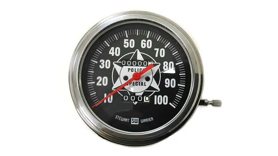Speedometer With 1:1 Ratio And Red Needle - V-Twin Mfg. 1