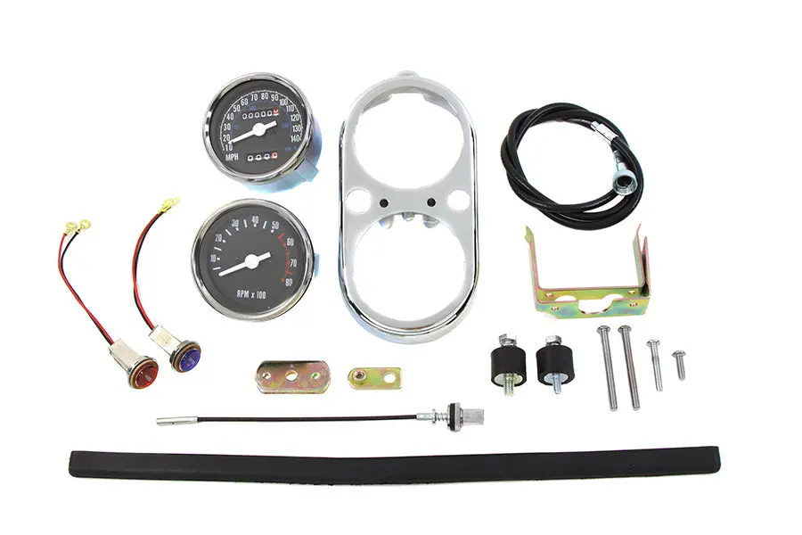 Fxs Tachometer And Speedometer Dash Cover Kit - V-Twin Mfg. 1