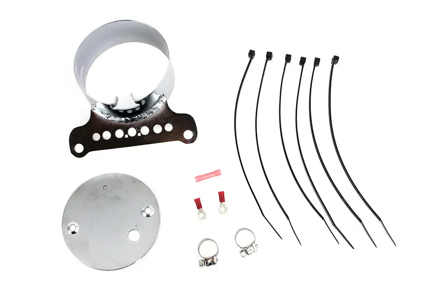 Single Gauge Mount Bracket Chrome - V-Twin Mfg. 1