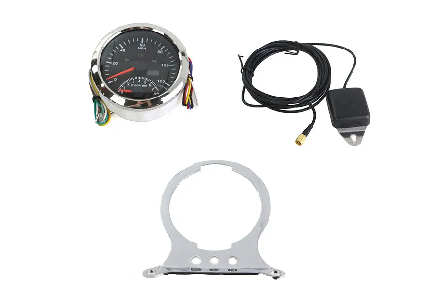 85Mm Gps Combo Tachometer And Speedometer Kit - V-Twin Mfg. 1