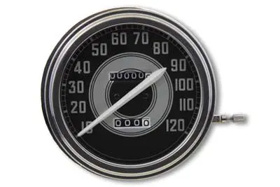 Speedometer With 2:1 Ratio And White Needle - V-Twin Mfg. 1