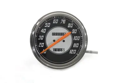Speedometer With 2:1 Ratio And Orange Needle - V-Twin Mfg. 1