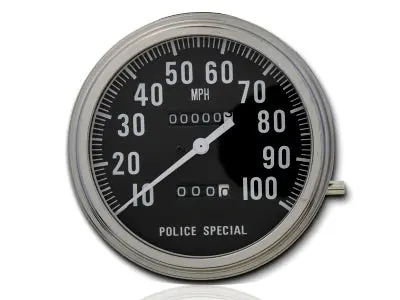 Police Special Speedometer With 1:1 Ratio - V-Twin Mfg. 1