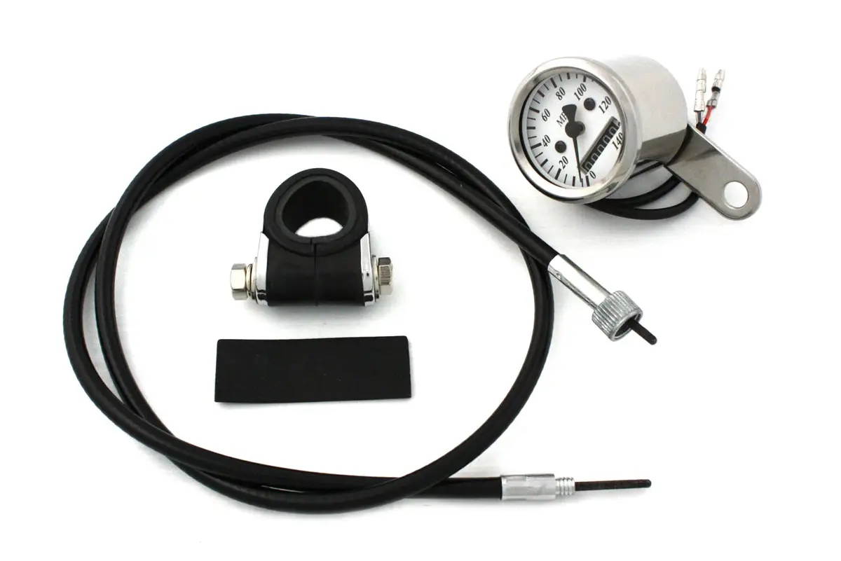 Deco Mini 48Mm Speedometer Kit With 2:1 Ratio - V-Twin Mfg. 1