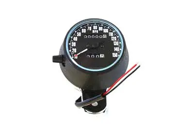 Speedometer Black Plastic Style 2:1 - V-Twin Mfg. 1