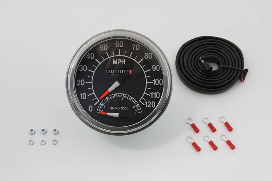 Speedometer With 2:1 Ratio And Tachometer - V-Twin Mfg. 1