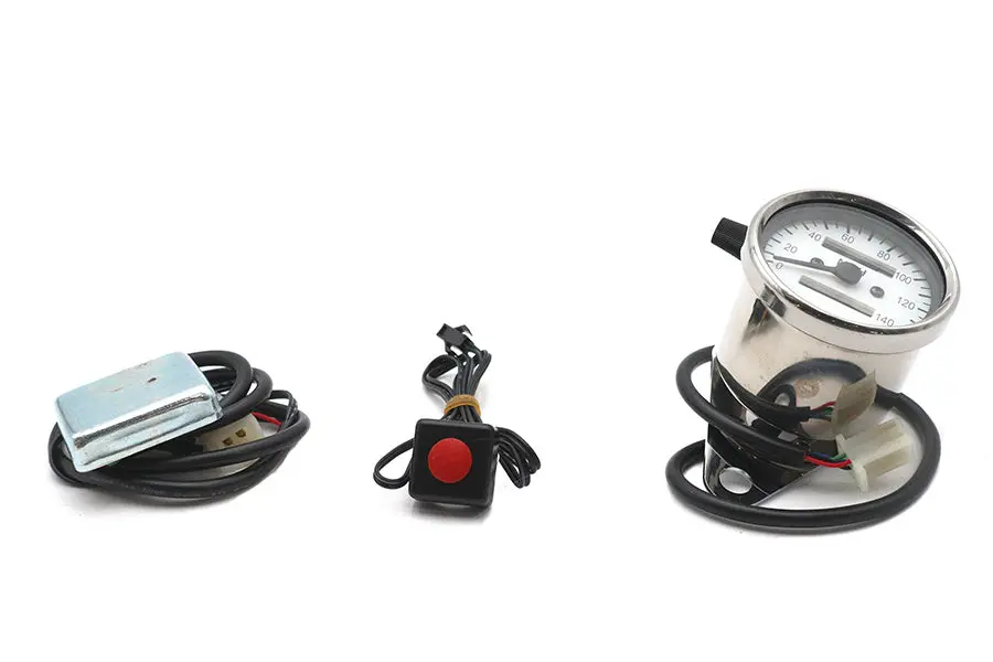 Mini Multi Colored 60Mm Speedometer With 2240:60 Ratio - V-Twin Mfg. 1