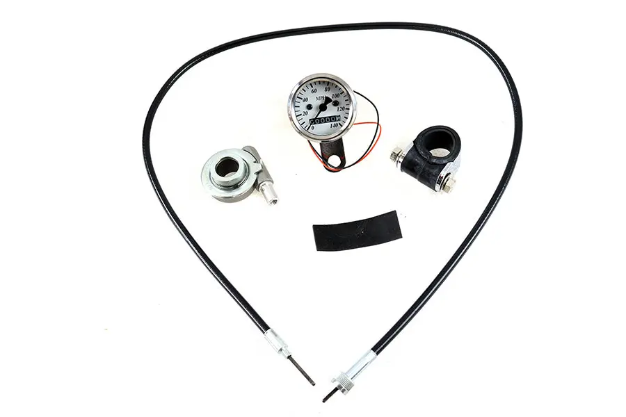 Mini 48Mm Speedometer With 2:1 Ratio - V-Twin Mfg. 1