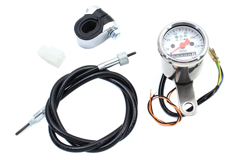 Mini 48Mm Speedometer With 2240:60 Ratio - V-Twin Mfg. 1