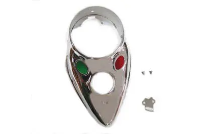 Chrome Replica Cateye Dash Panel - V-Twin Mfg. 1