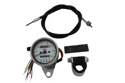 Mini 60Mm Speedometer With 2:1 Ratio - V-Twin Mfg. 1