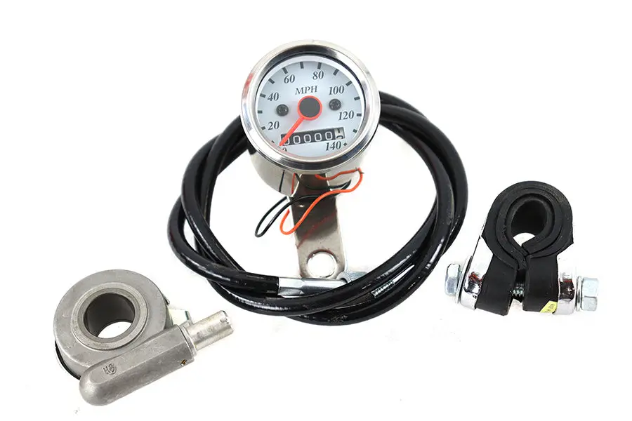 Deco Mini 48Mm Speedometer Kit With 2:1 Ratio - V-Twin Mfg. 1