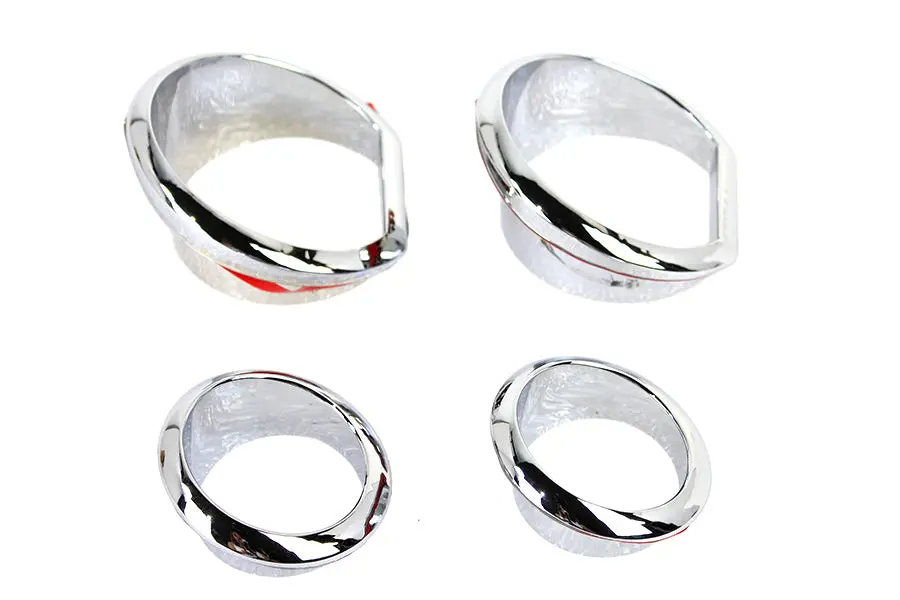 Gauge Trim Kit Chrome - V-Twin Mfg. 1