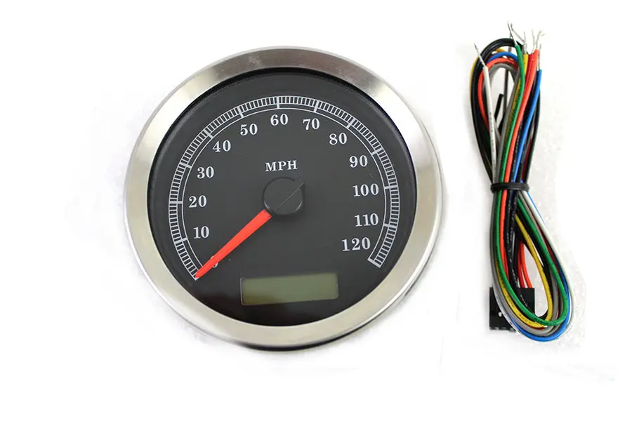 Programmable Gauge With Black Face - V-Twin Mfg. 1