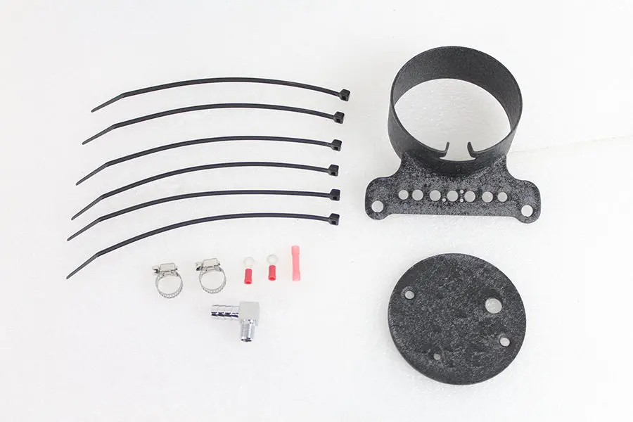 Single Gauge Mount Bracket Black - V-Twin Mfg. 1