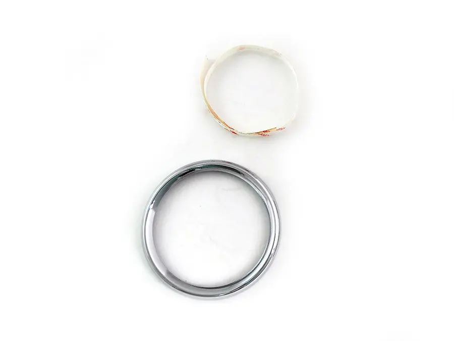 4 Inch Gauge Bezel Cover Chrome - V-Twin Mfg. 1