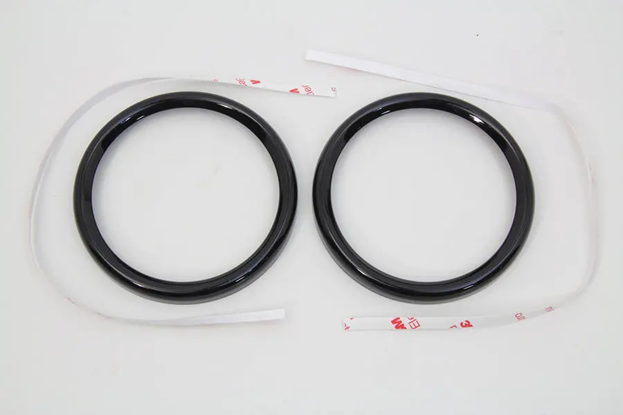 4 Inch Gauge Bezel Cover Black Set - V-Twin Mfg. 1