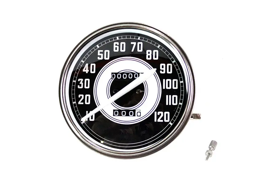 Replica 2:1 Speedometer With White Needle - V-Twin Mfg. 1