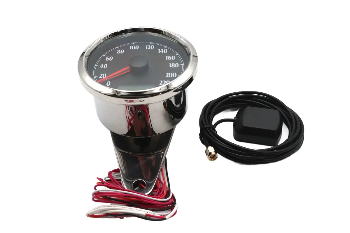 85Mm Gps Speedometer Chrome - V-Twin Mfg. 1