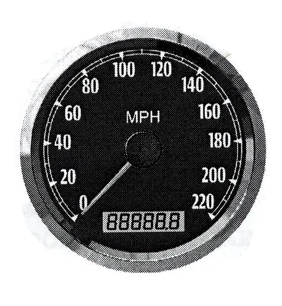 85Mm Gps Speedometer Black - V-Twin Mfg. 1